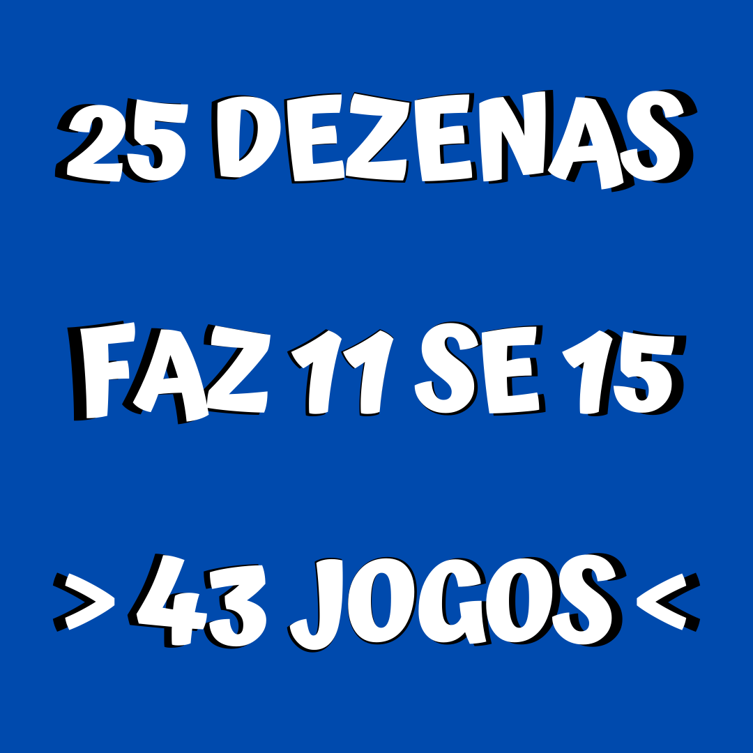 Lotofácil 25 dezenas