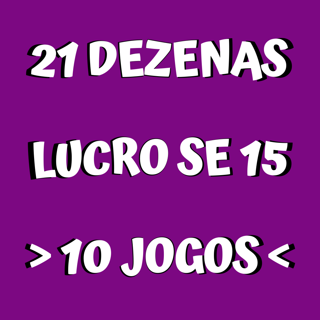 Lotofácil 21 dezenas