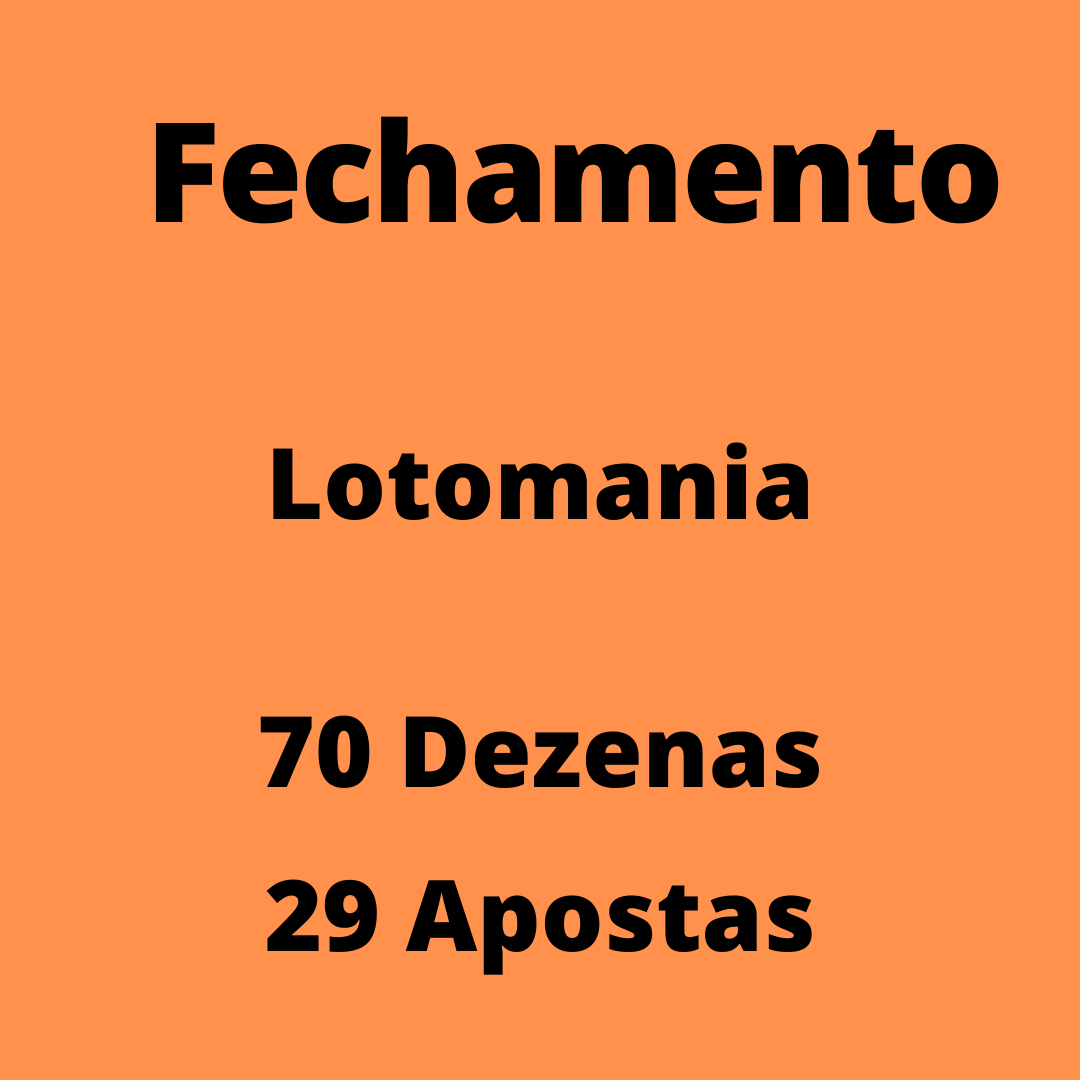 Lotomania 70 dezenas