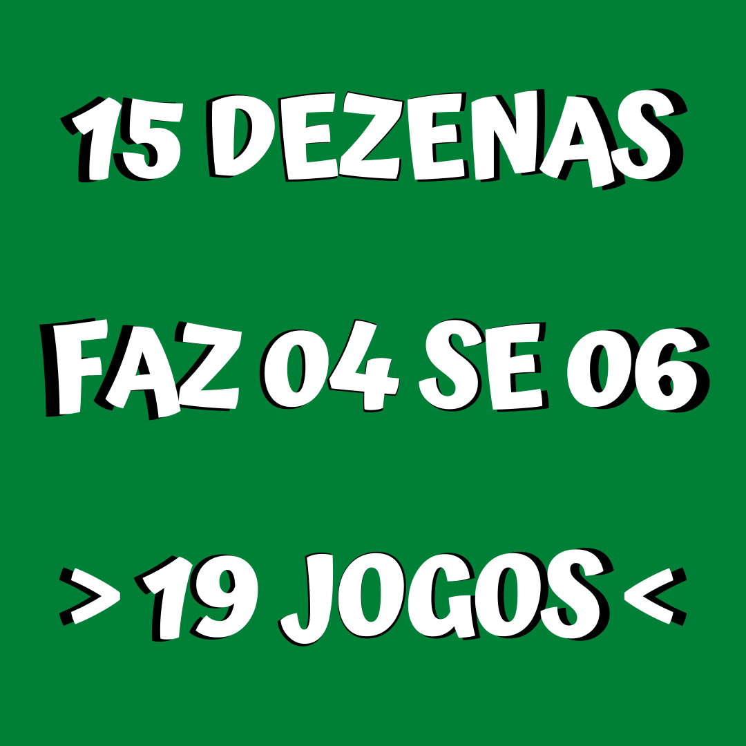 Mega Sena 15 dezenas